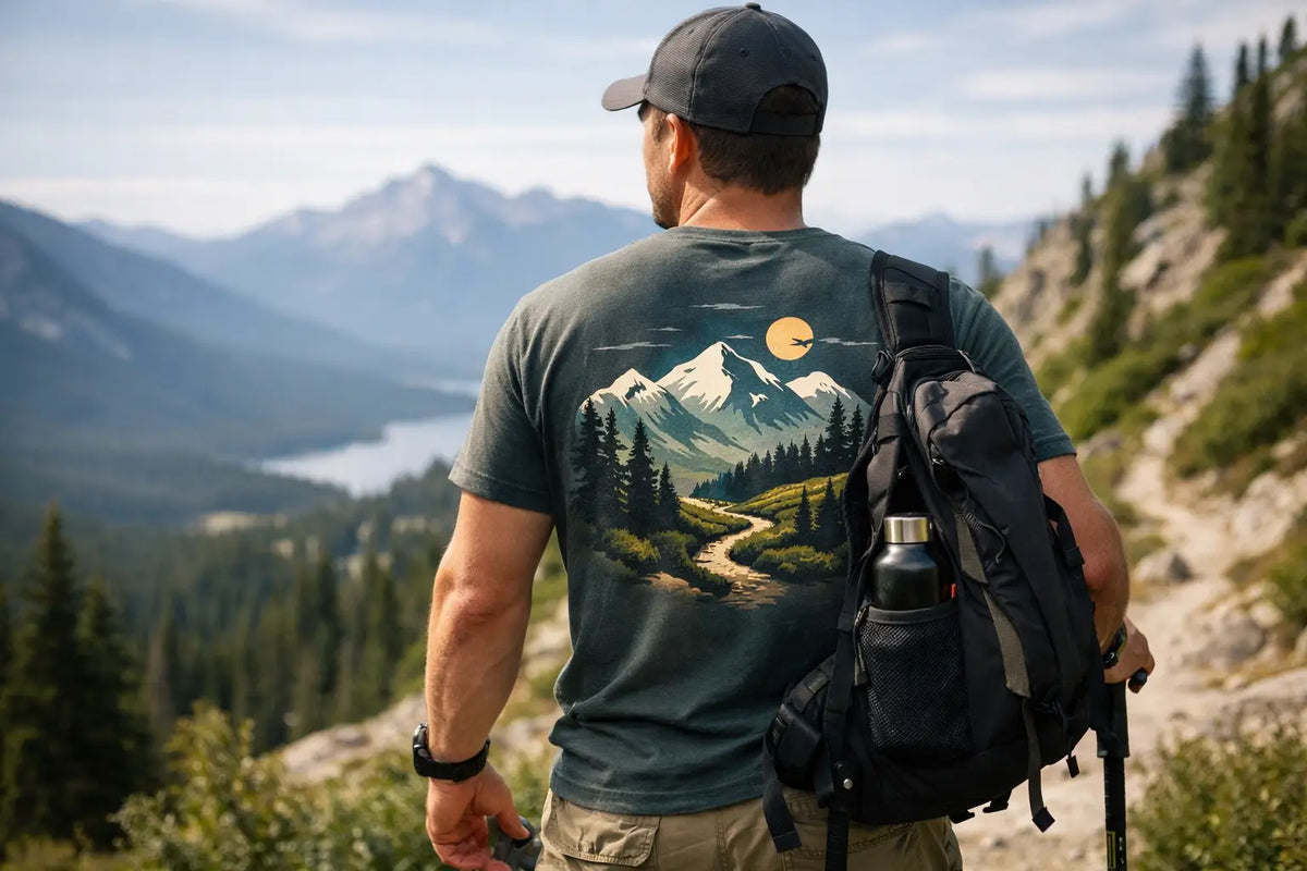 Trail Hiking Graphic Tee: Wear the Miles