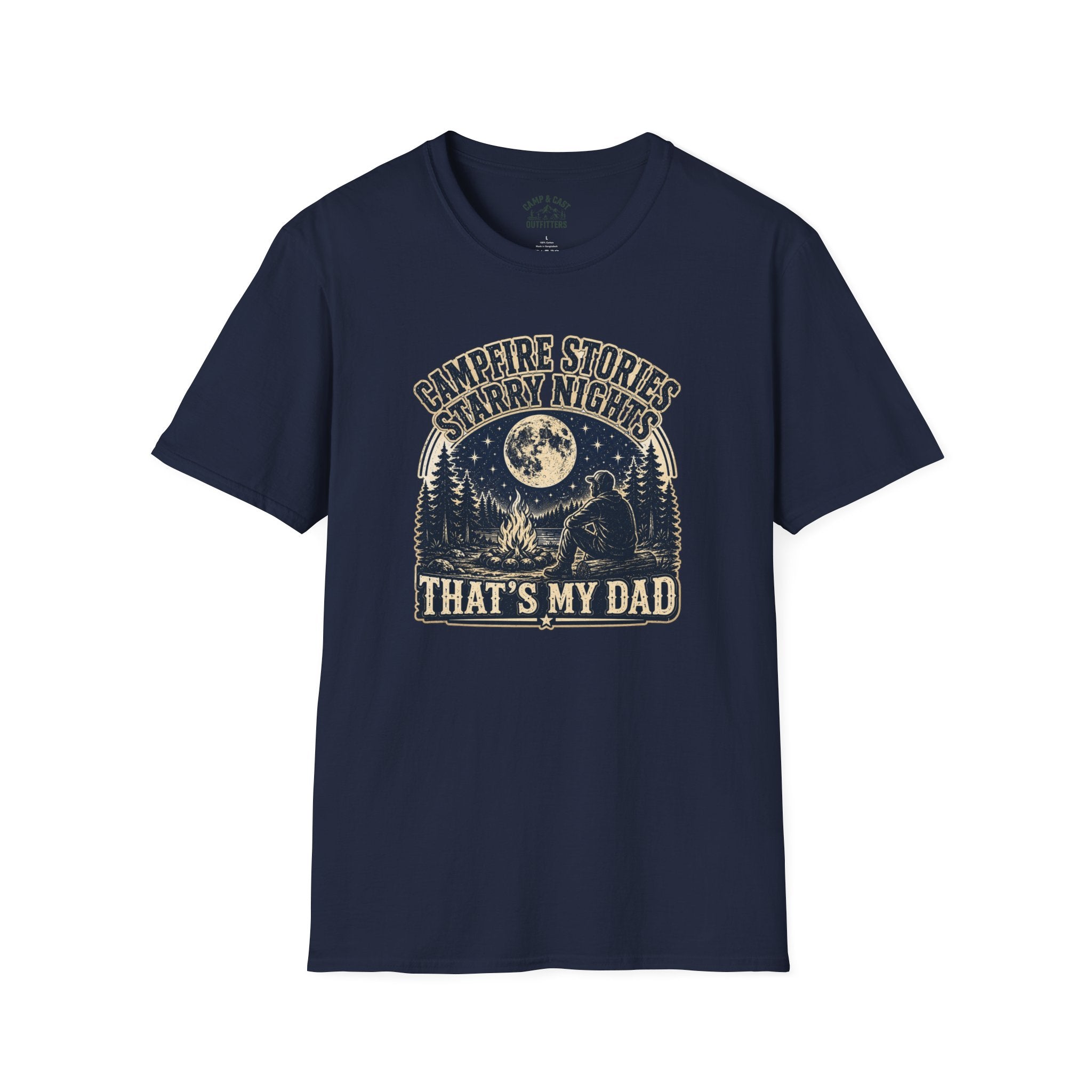 Campfire Stories Starry Night Thats My Dad T-Shirt