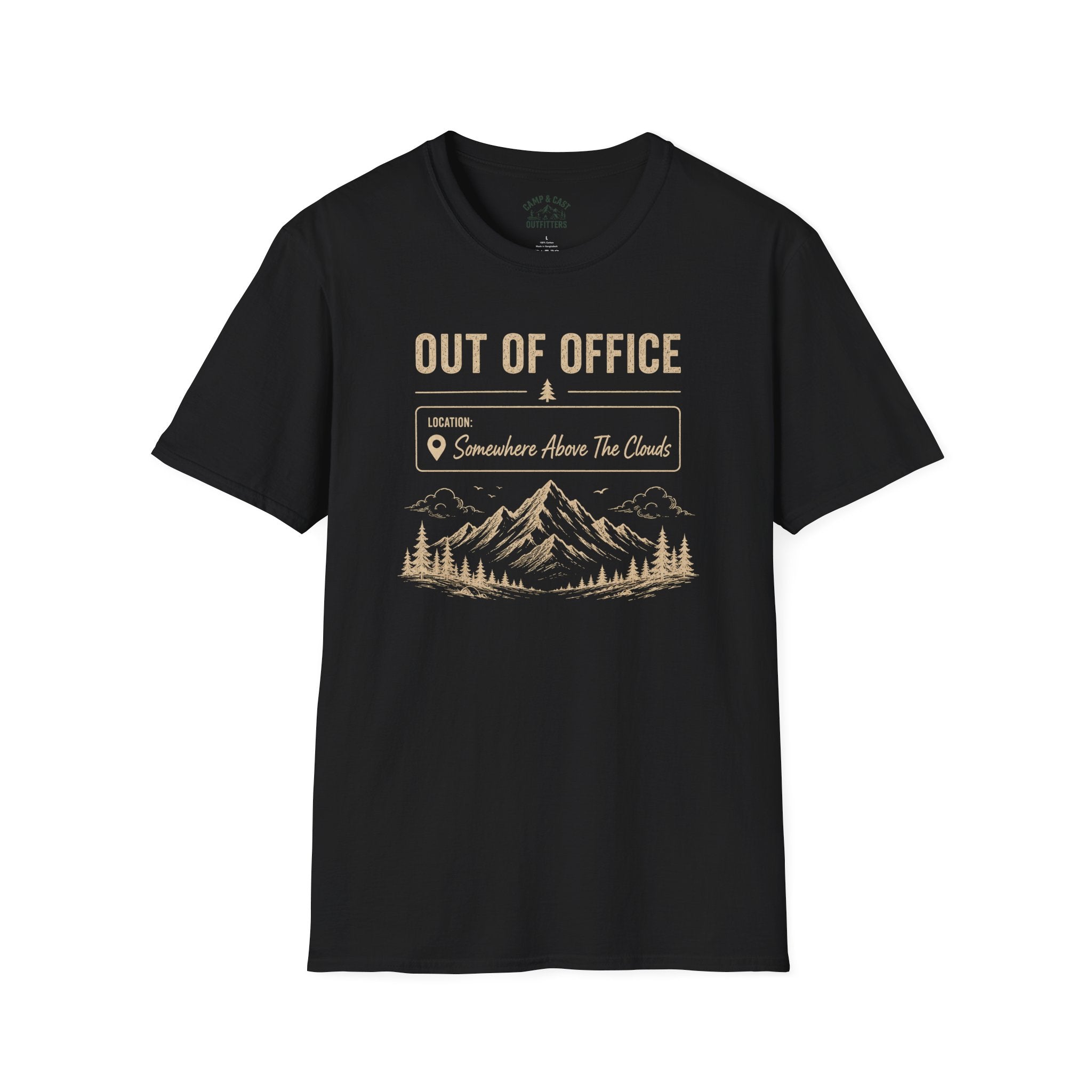 Out Of Office Somewhere Above The Clouds T-Shirt