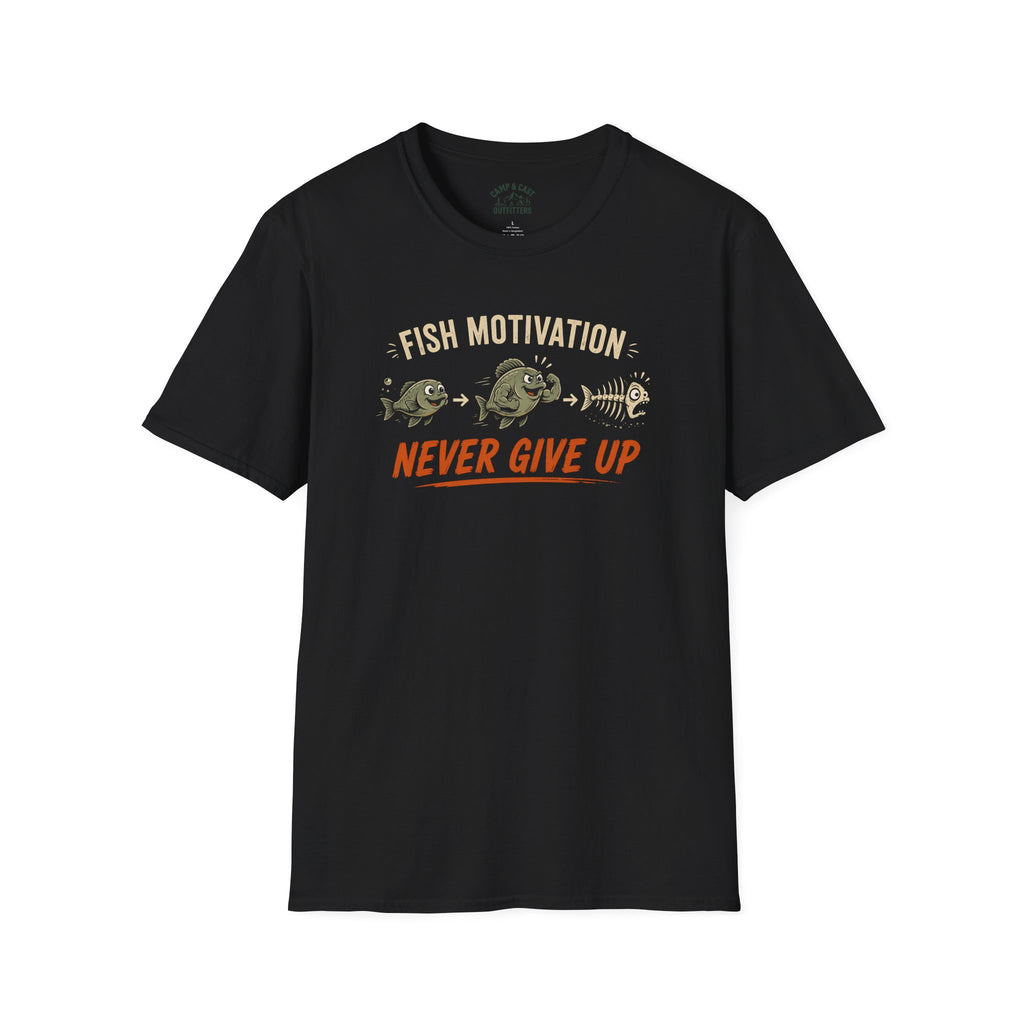 Fish Motivation Never Give Up T-Shirt