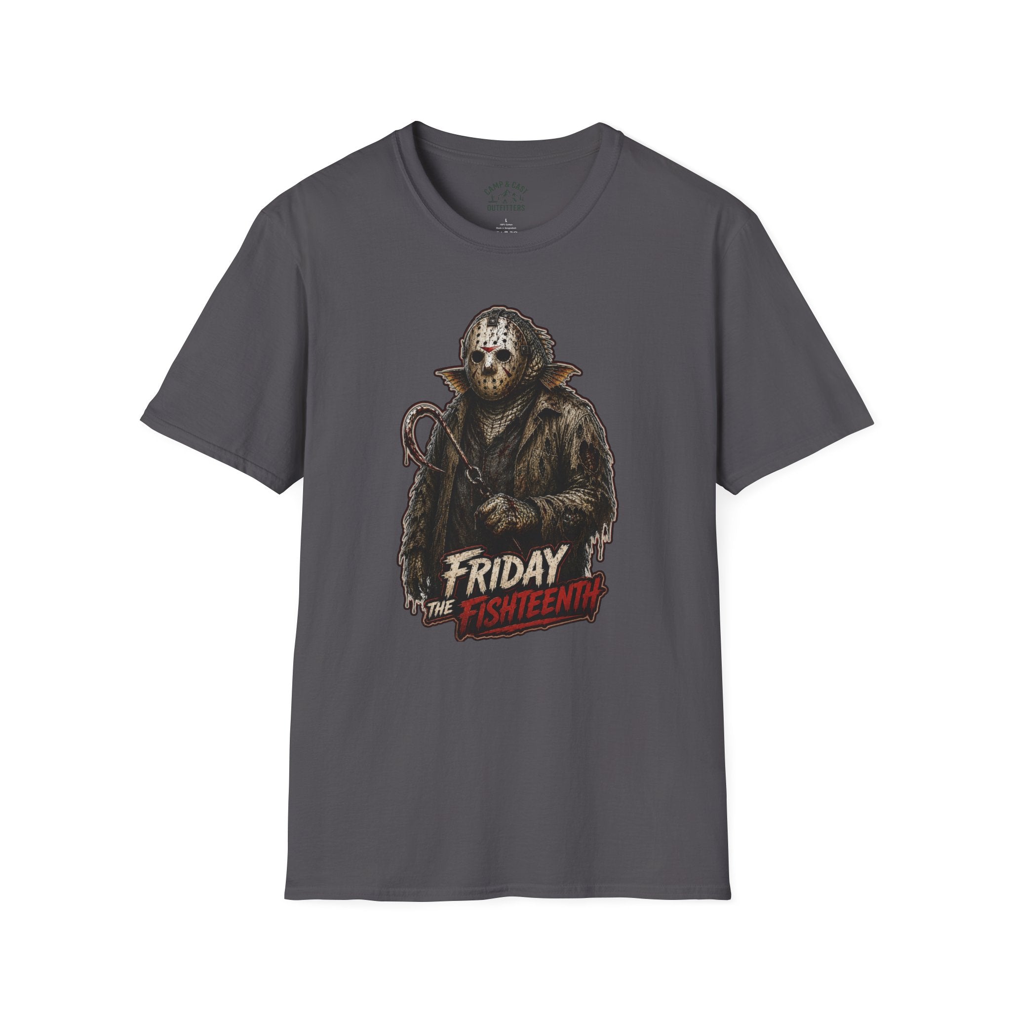 Friday The Fishteenth Slasher Fish Horror Fishing T-Shirt