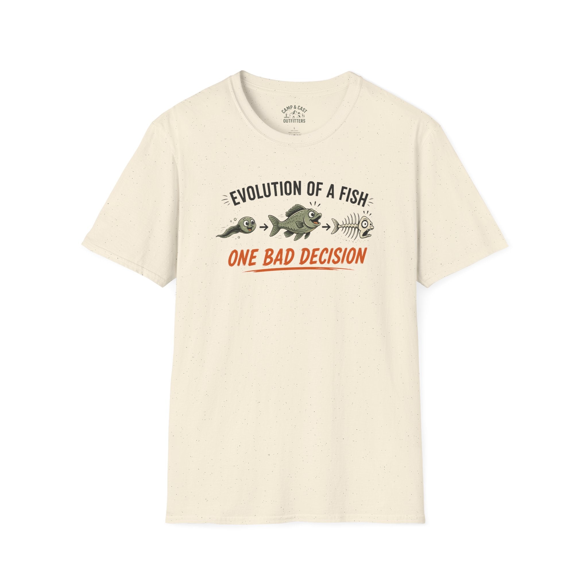 Evolution Of A Fish One Bad Decision T-Shirt