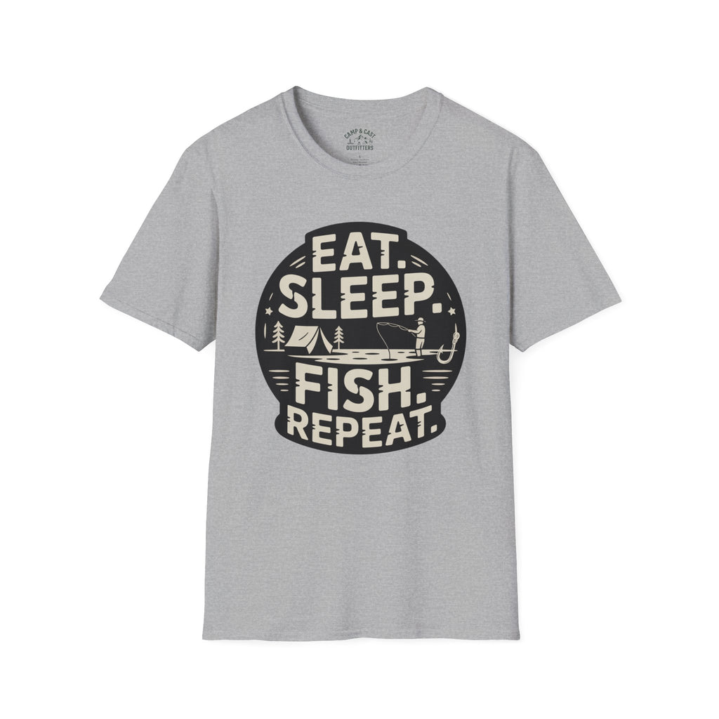 Eat Sleep Fish Repeat Fishing T-Shirt