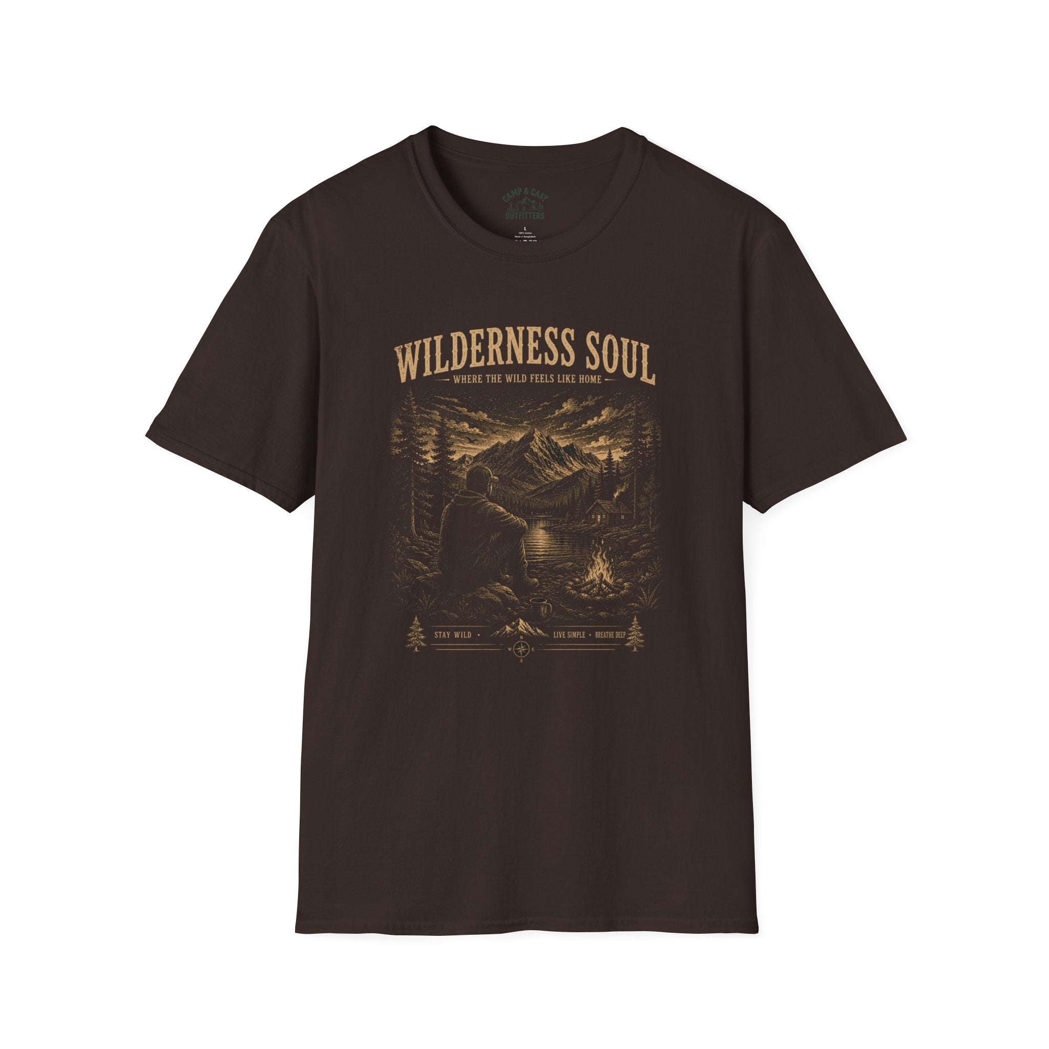 Camp And Cast Fishing Camping T-Shirt