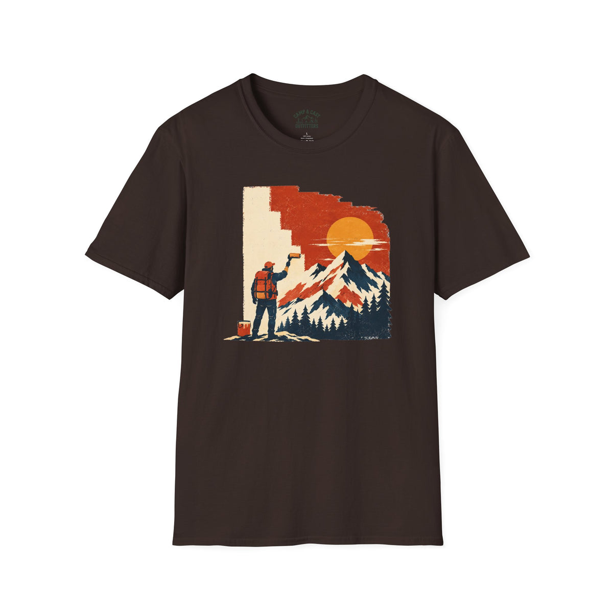 Painting the Mountains Hiker T-Shirt