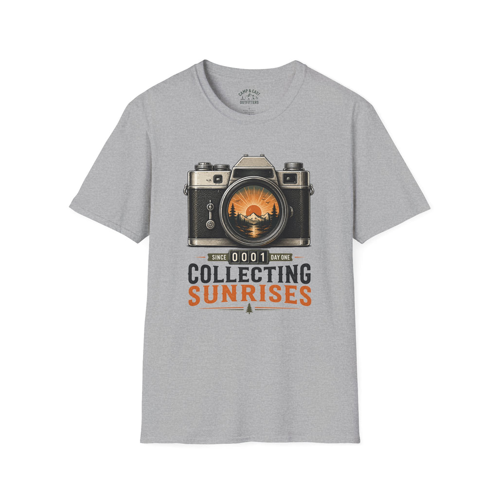 Collecting Sunrises Vintage Camera T-Shirt