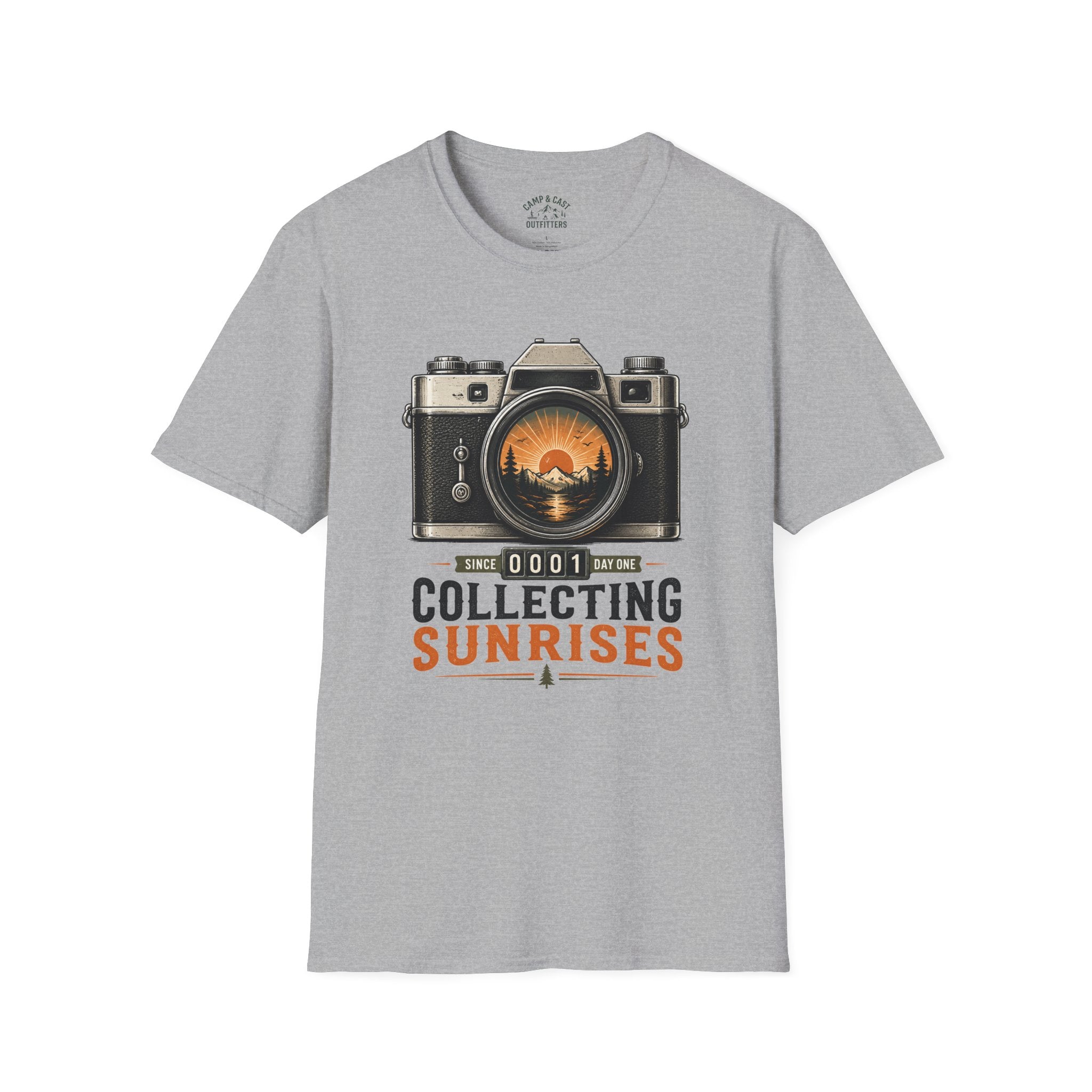 Collecting Sunrises Vintage Camera T-Shirt