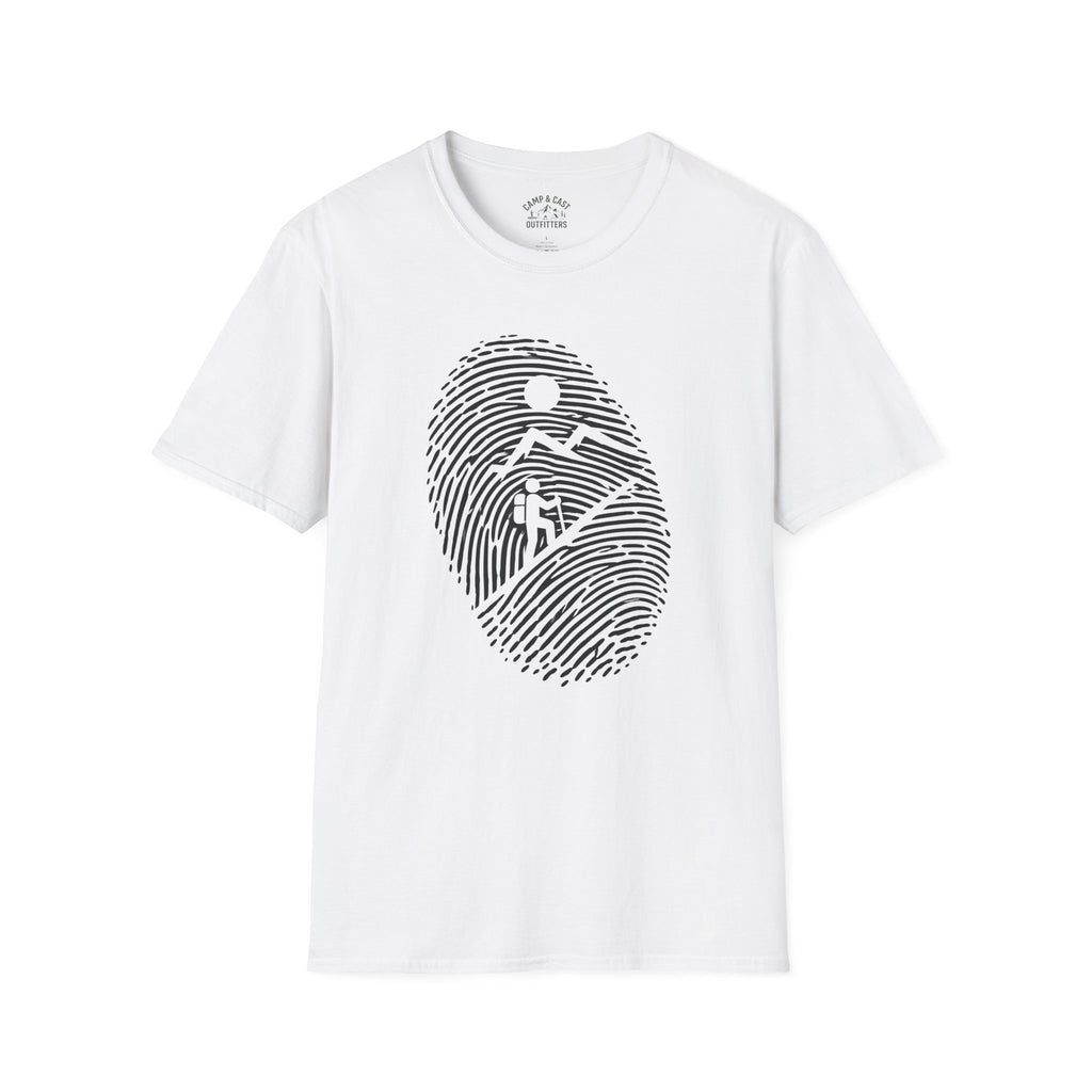 Hiker Fingerprint Mountain T-Shirt