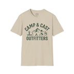 Camping & Fishing T-Shirt | Camp & Cast Outfitters | Outdoor Adventure Tee