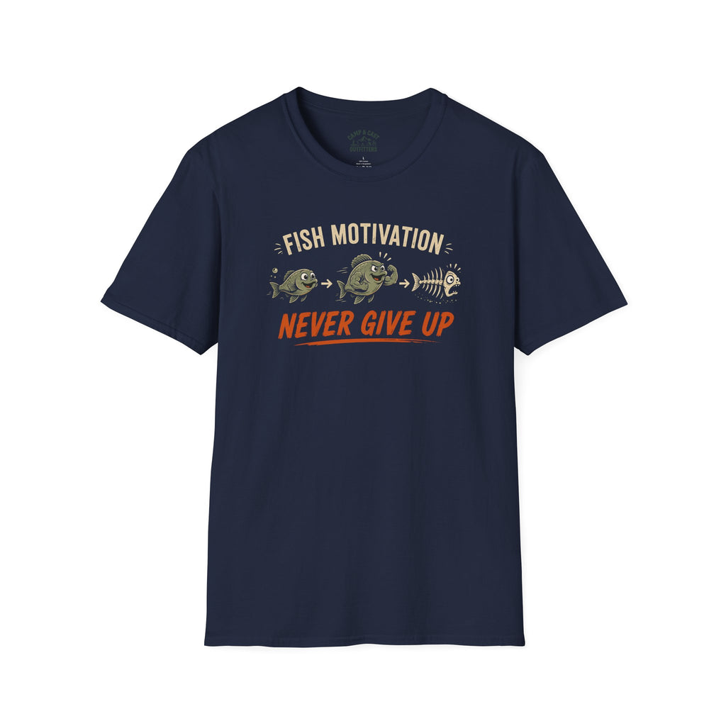 Fish Motivation Never Give Up T-Shirt