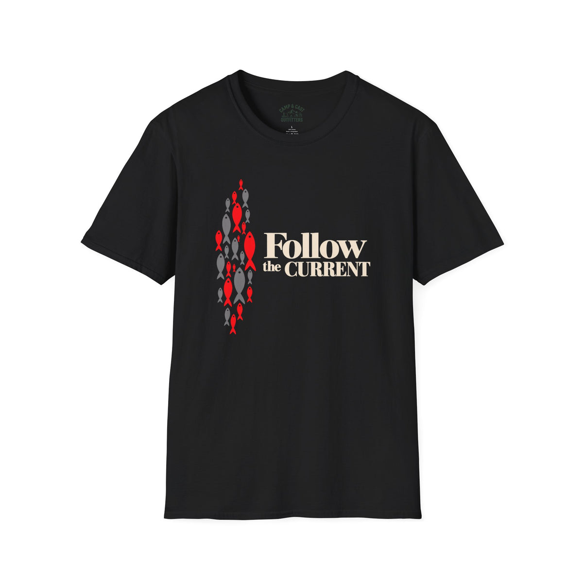 Follow the Current Fish T-Shirt