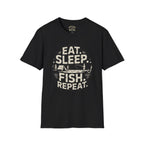 Eat Sleep Fish Repeat Fishing T-Shirt