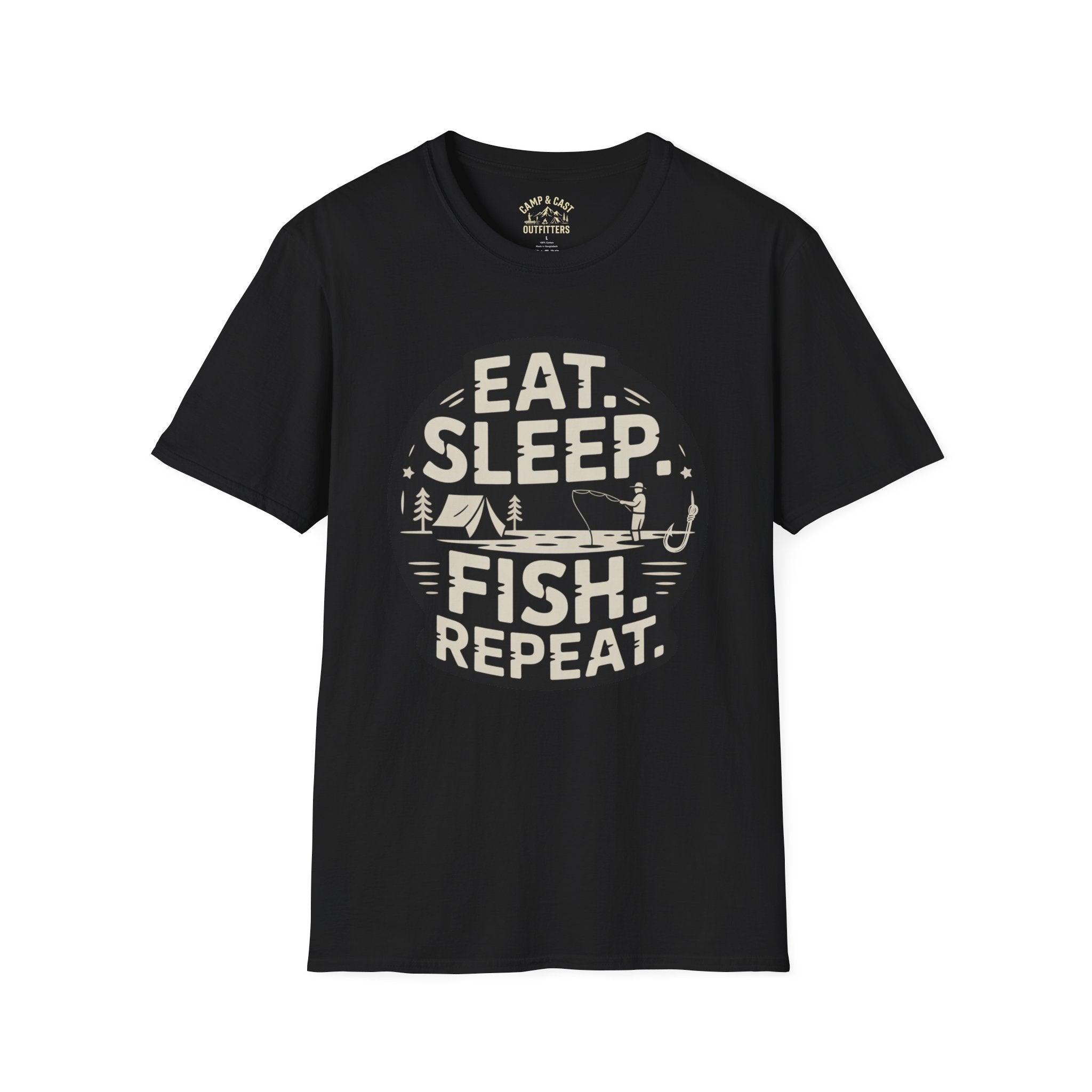 Eat Sleep Fish Repeat Fishing T-Shirt