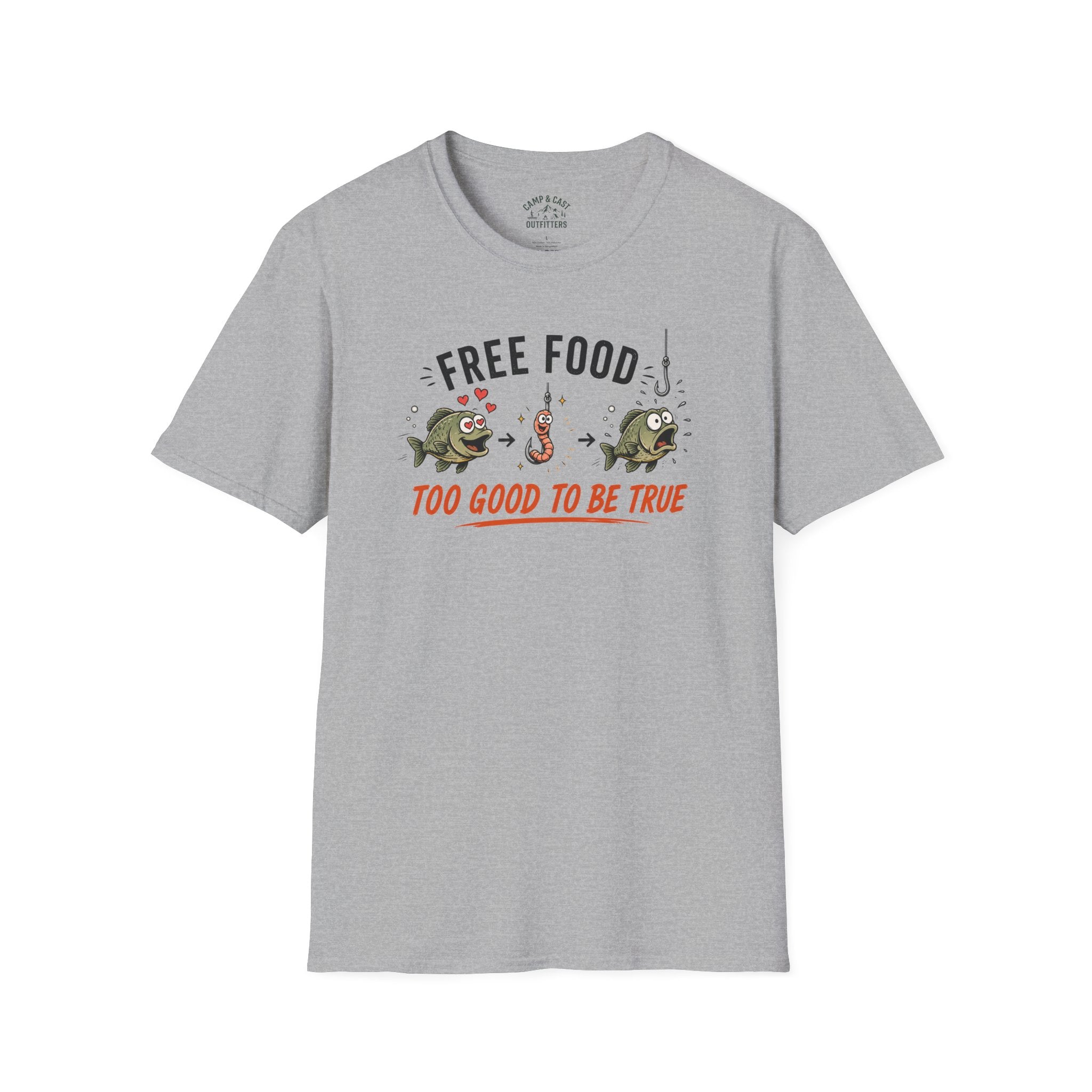 Free Food Hooked T-Shirt