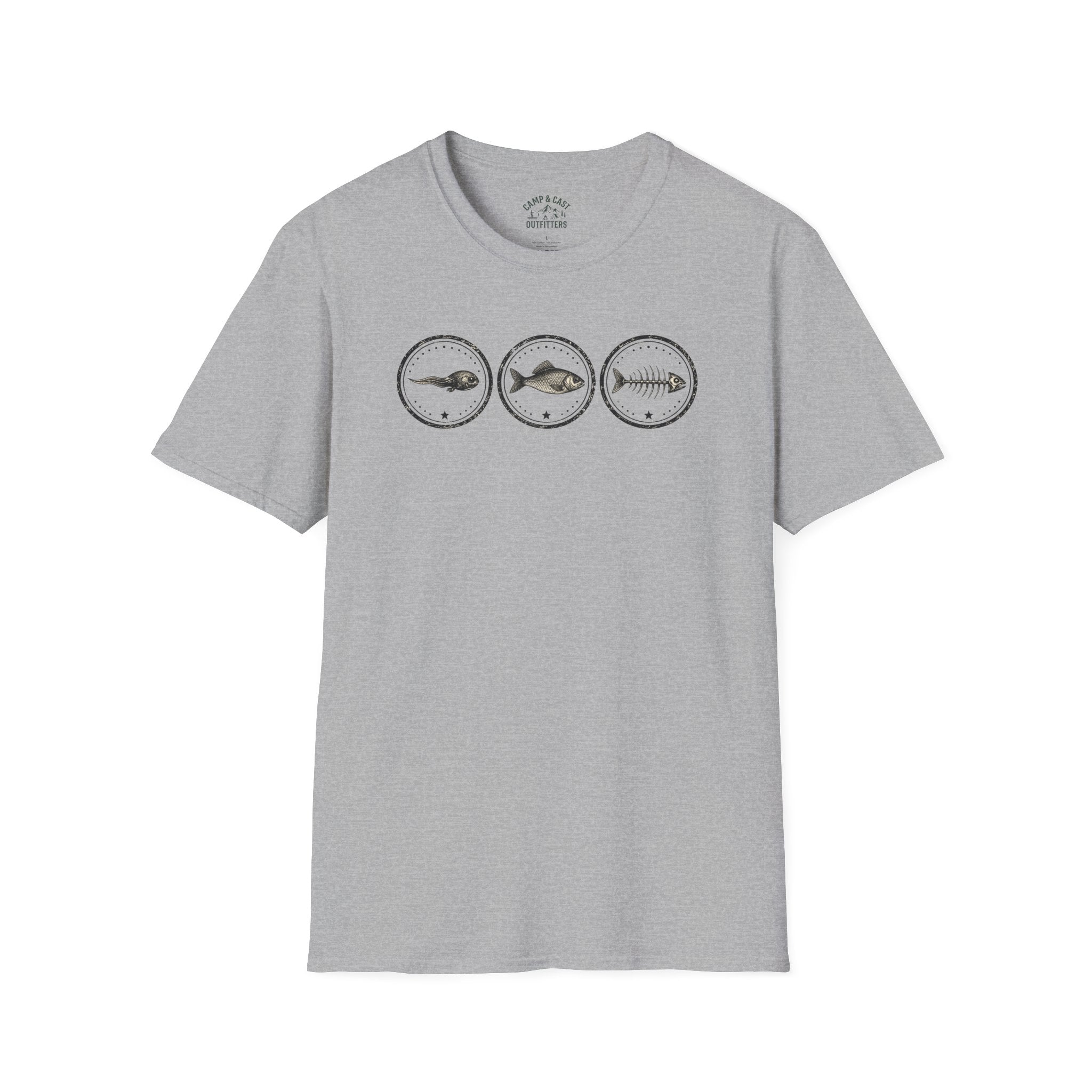 Three Fish Circles T-Shirt