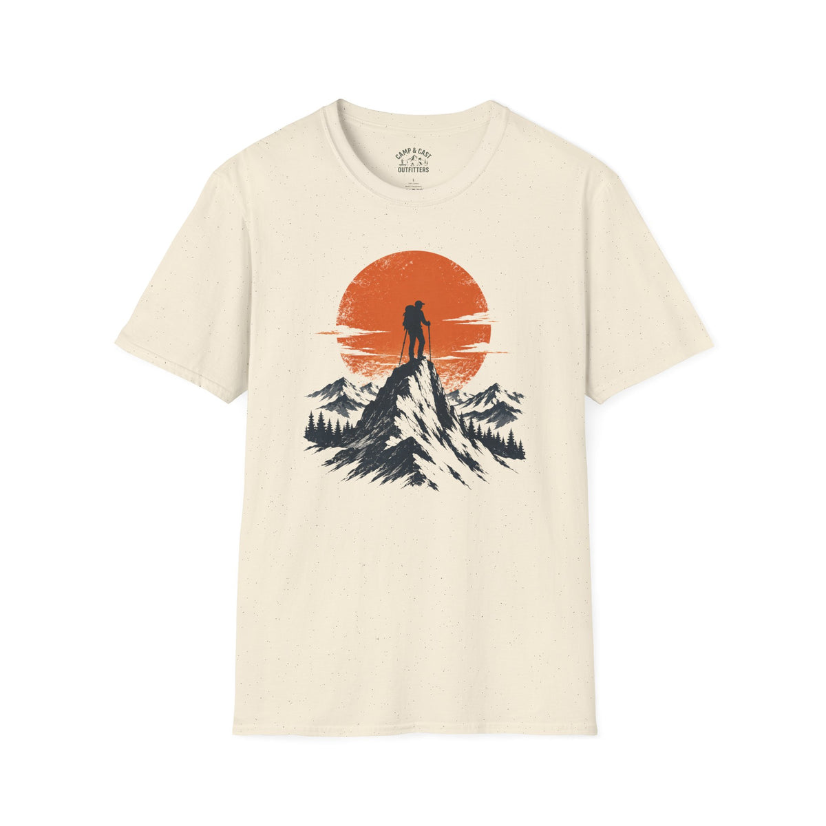 Mountain Peak Hiker Sunset T-Shirt