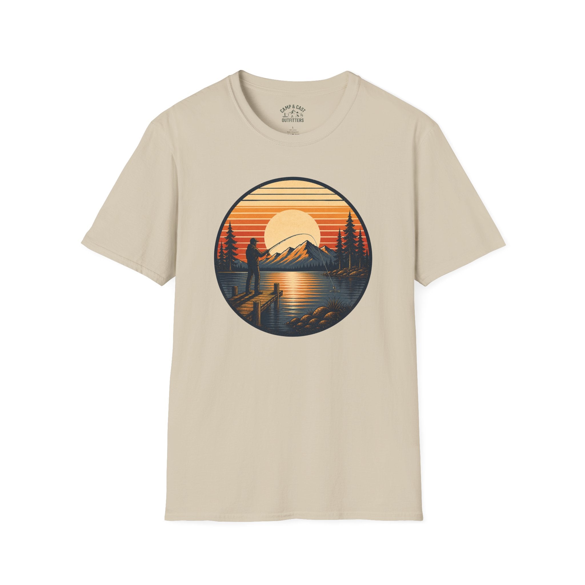 Golden Hour Lake Badge T-Shirt