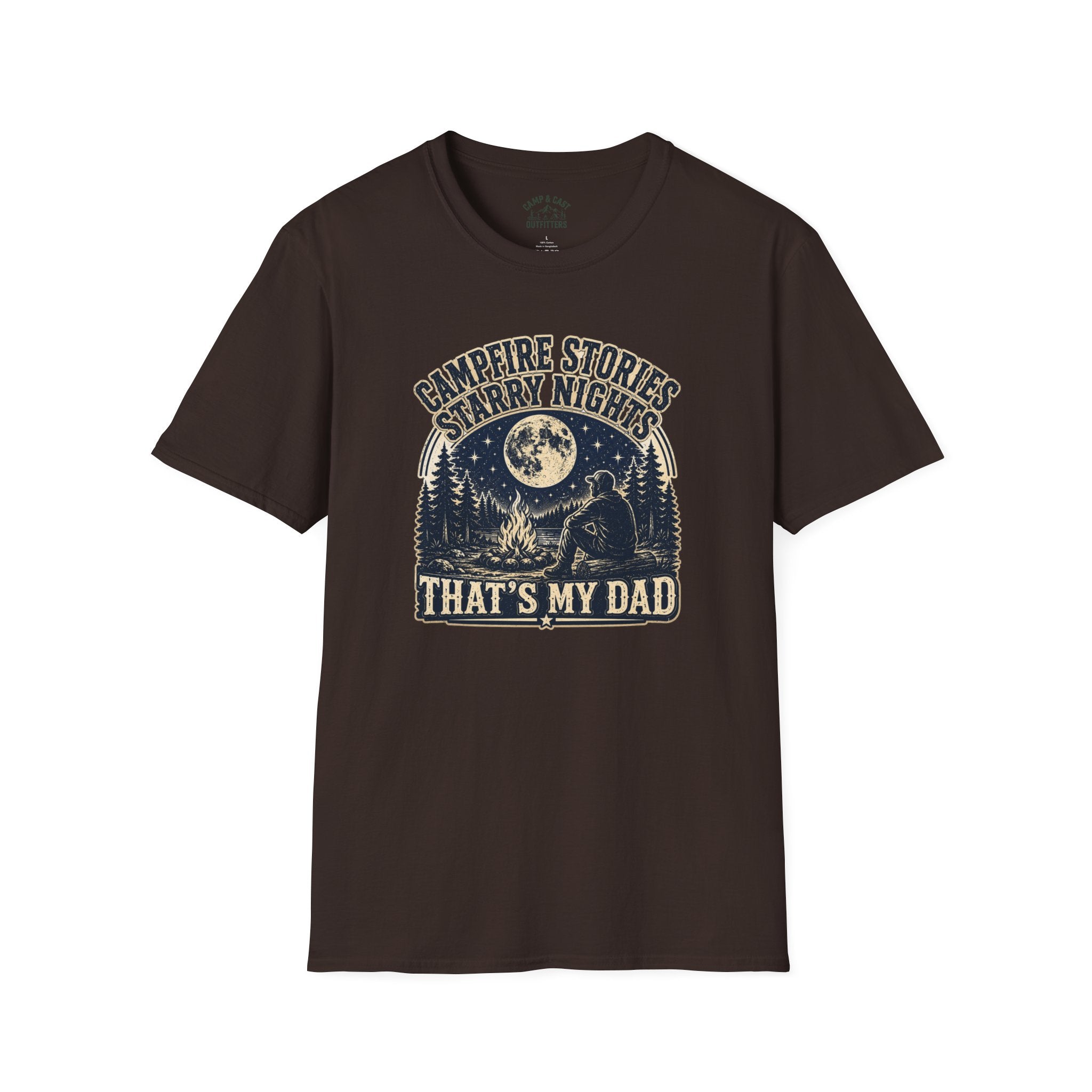 Campfire Stories Starry Night Thats My Dad T-Shirt