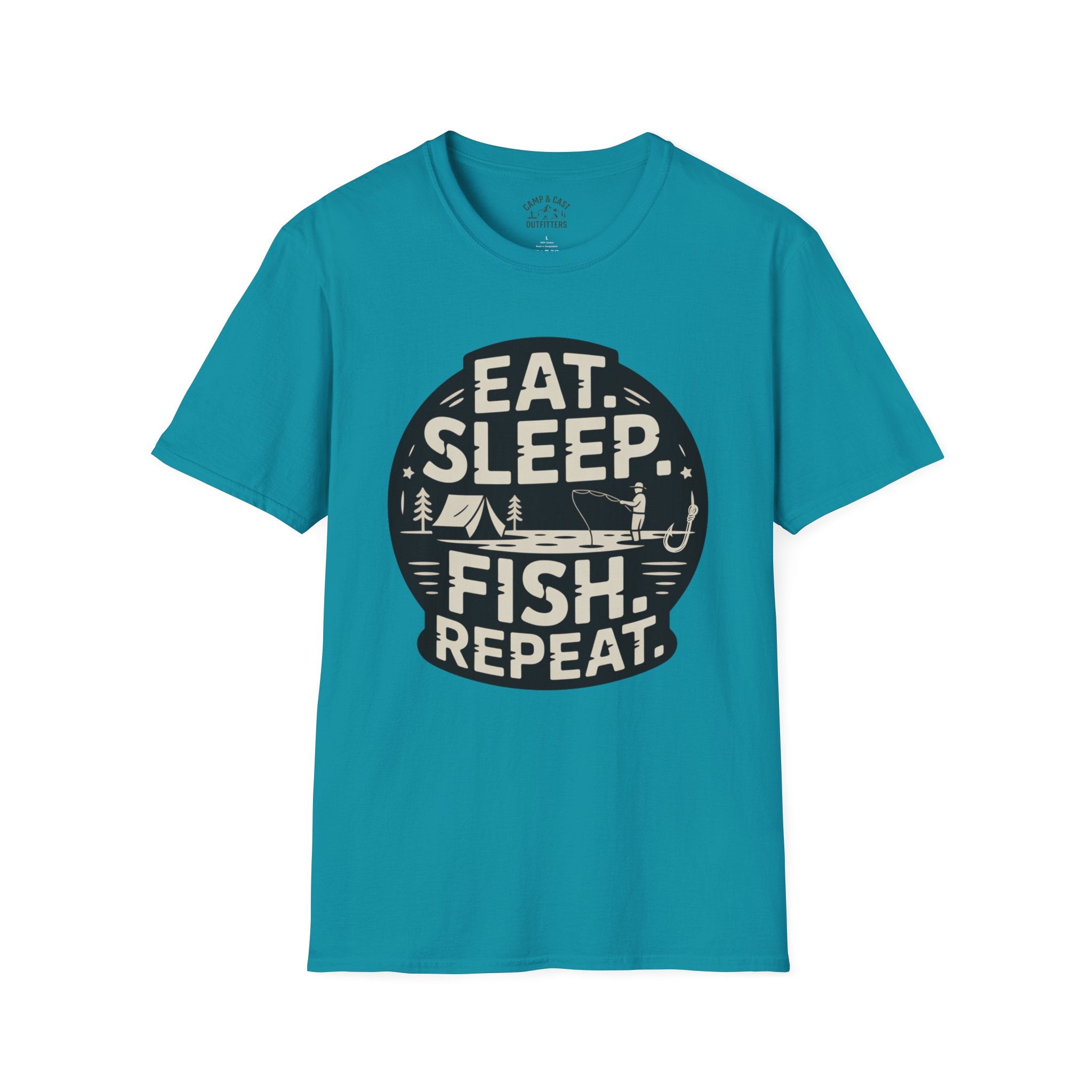 Eat Sleep Fish Repeat Fishing T-Shirt