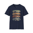Fish Camp Hike Paddle Badges T-Shirt