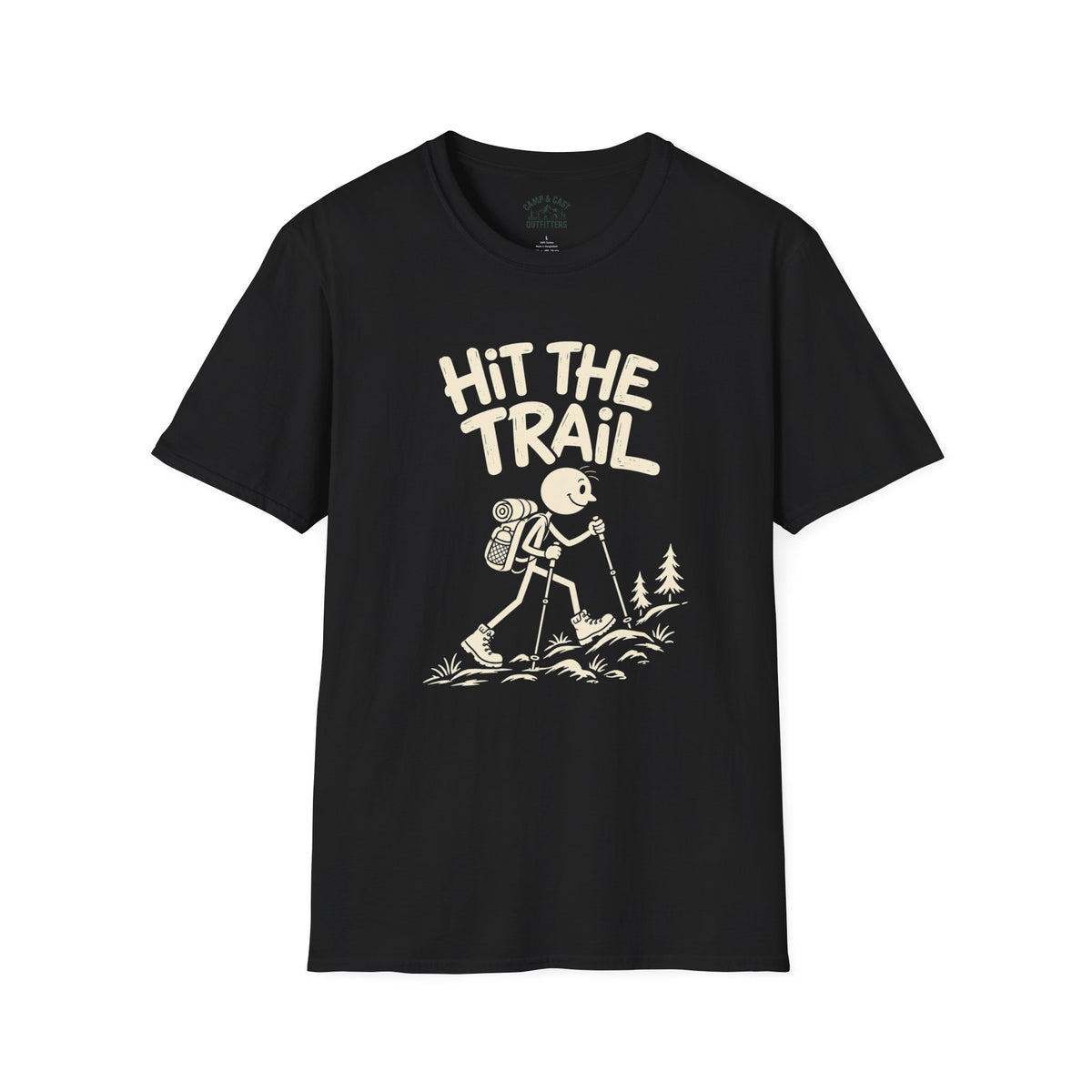 Hit the Trail Cartoon Hiker T-Shirt