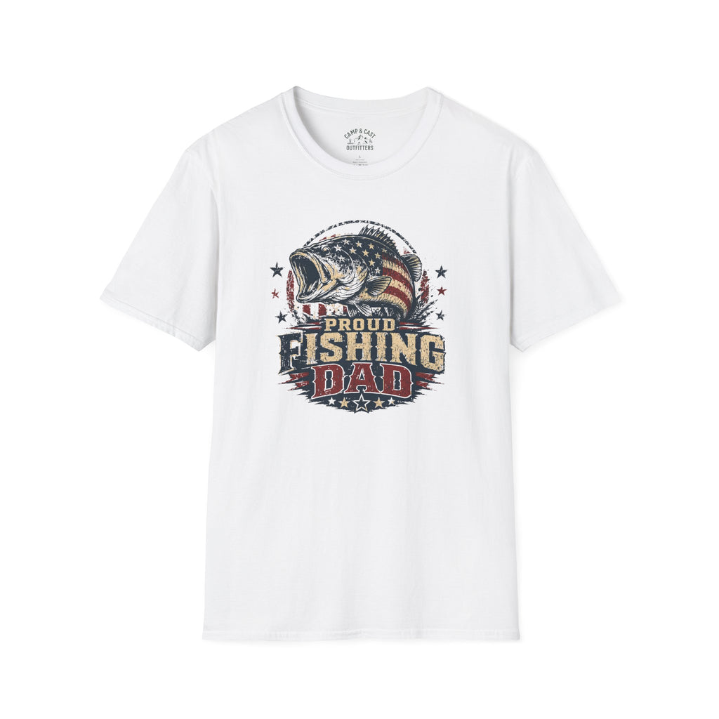 Proud Fishing Dad American T-Shirt