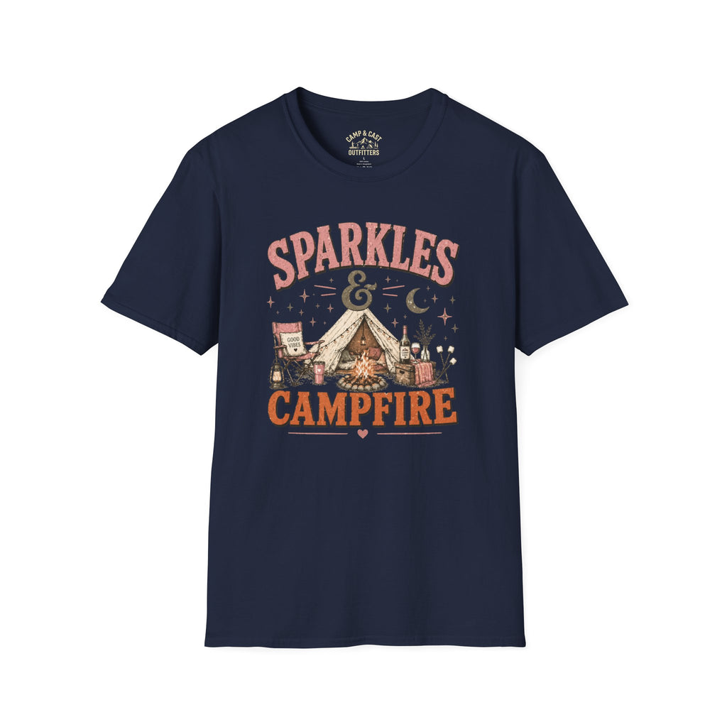 Sparkles And Campfire Camping T-Shirt