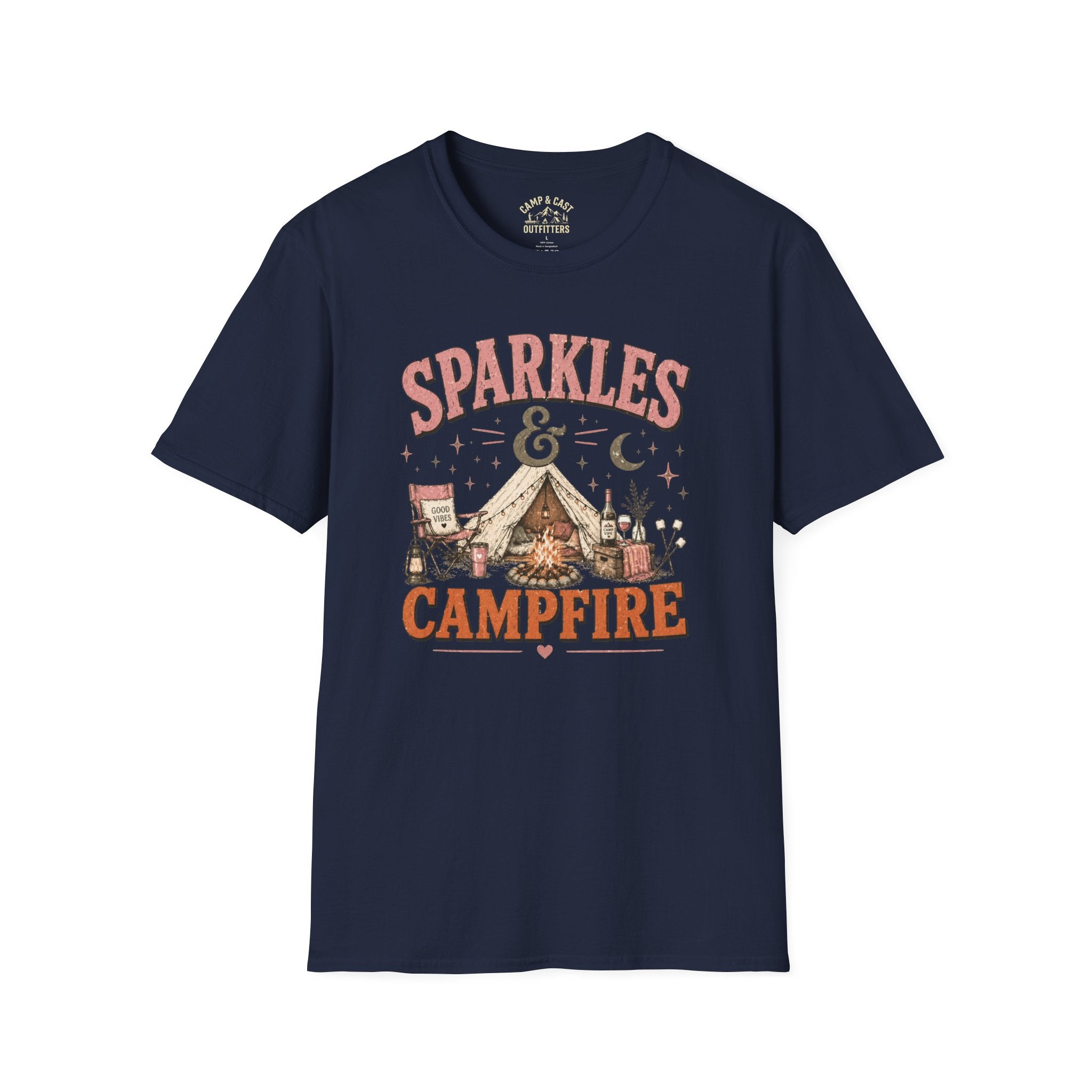 Sparkles And Campfire Camping T-Shirt