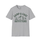 Camping & Fishing T-Shirt | Camp & Cast Outfitters | Outdoor Adventure Tee
