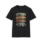 Fish Camp Hike Paddle Badges T-Shirt