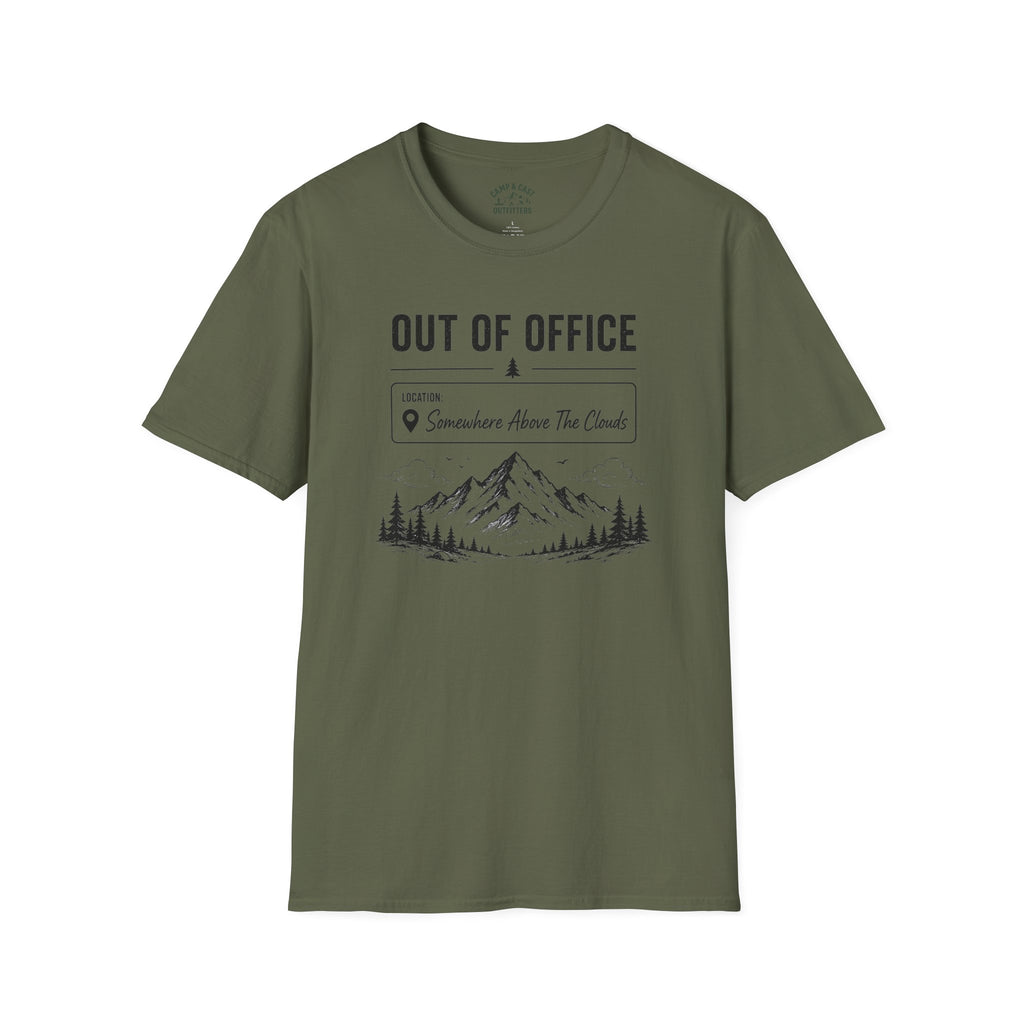 Out Of Office Somewhere Above The Clouds T-Shirt
