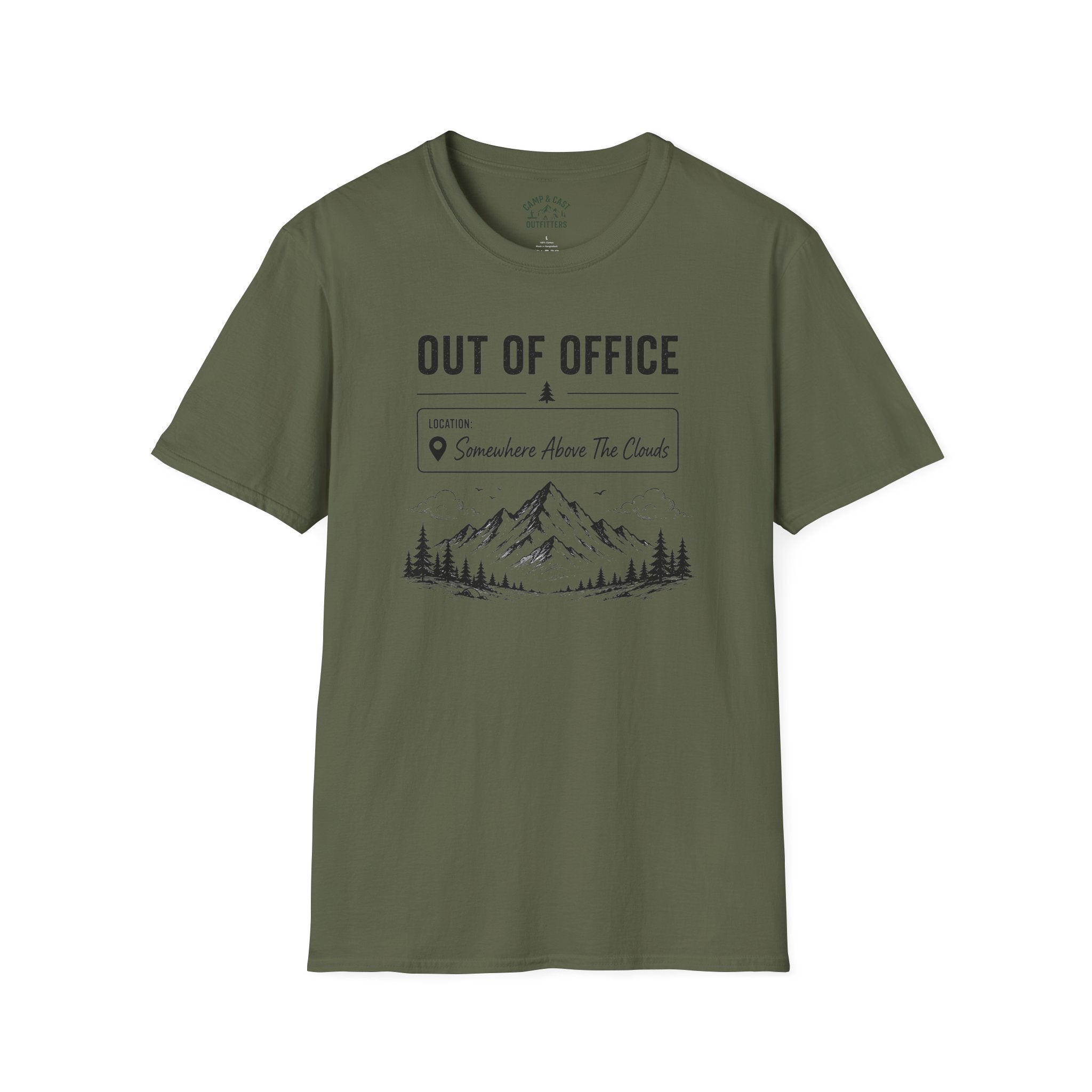 Out Of Office Somewhere Above The Clouds T-Shirt