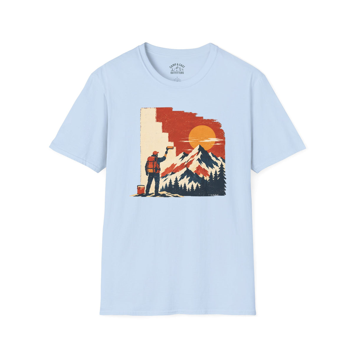 Painting the Mountains Hiker T-Shirt