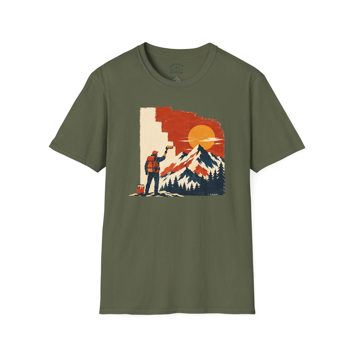 Painting the Mountains Hiker T-Shirt