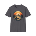 Sunset Fishing Badge T-Shirt