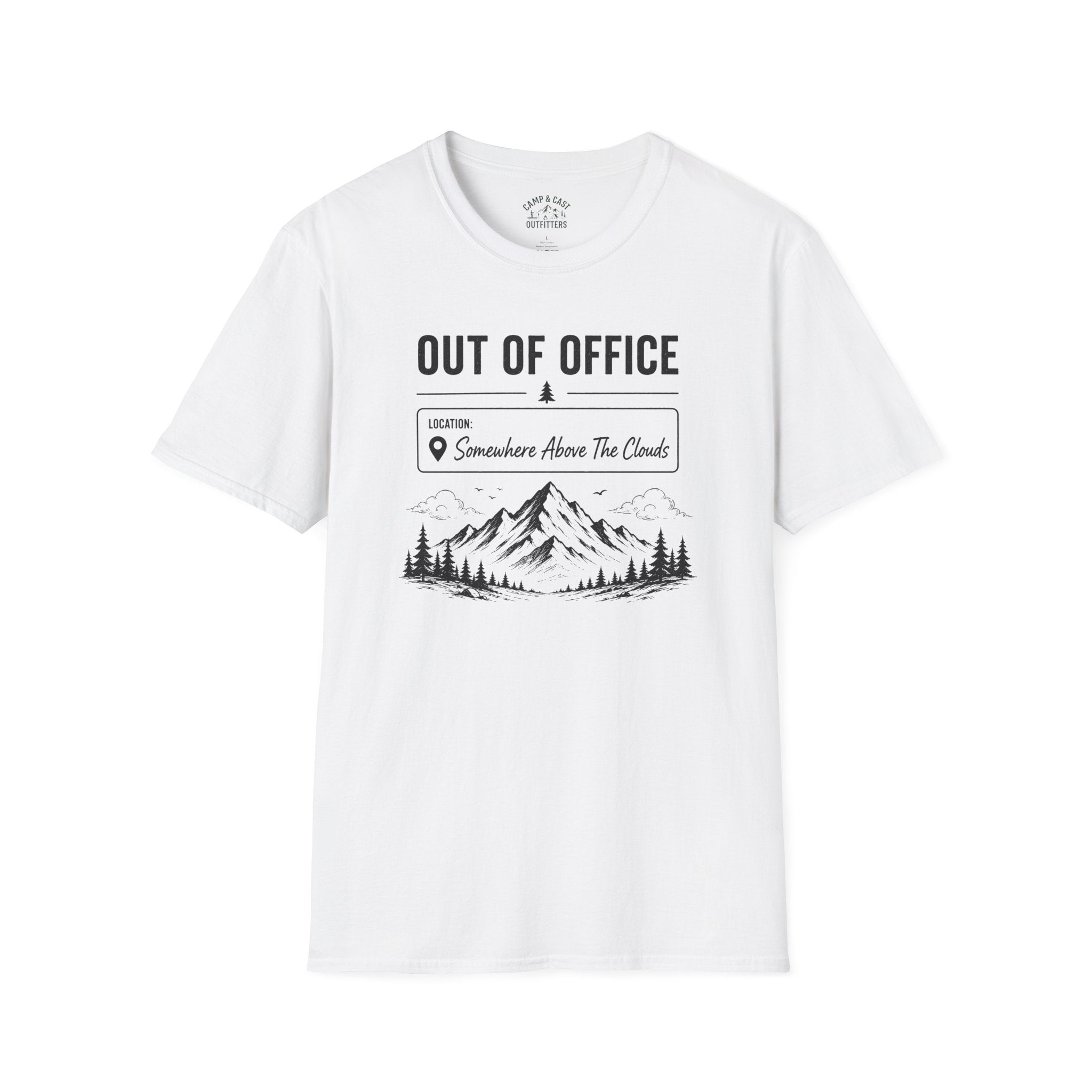 Out Of Office Somewhere Above The Clouds T-Shirt
