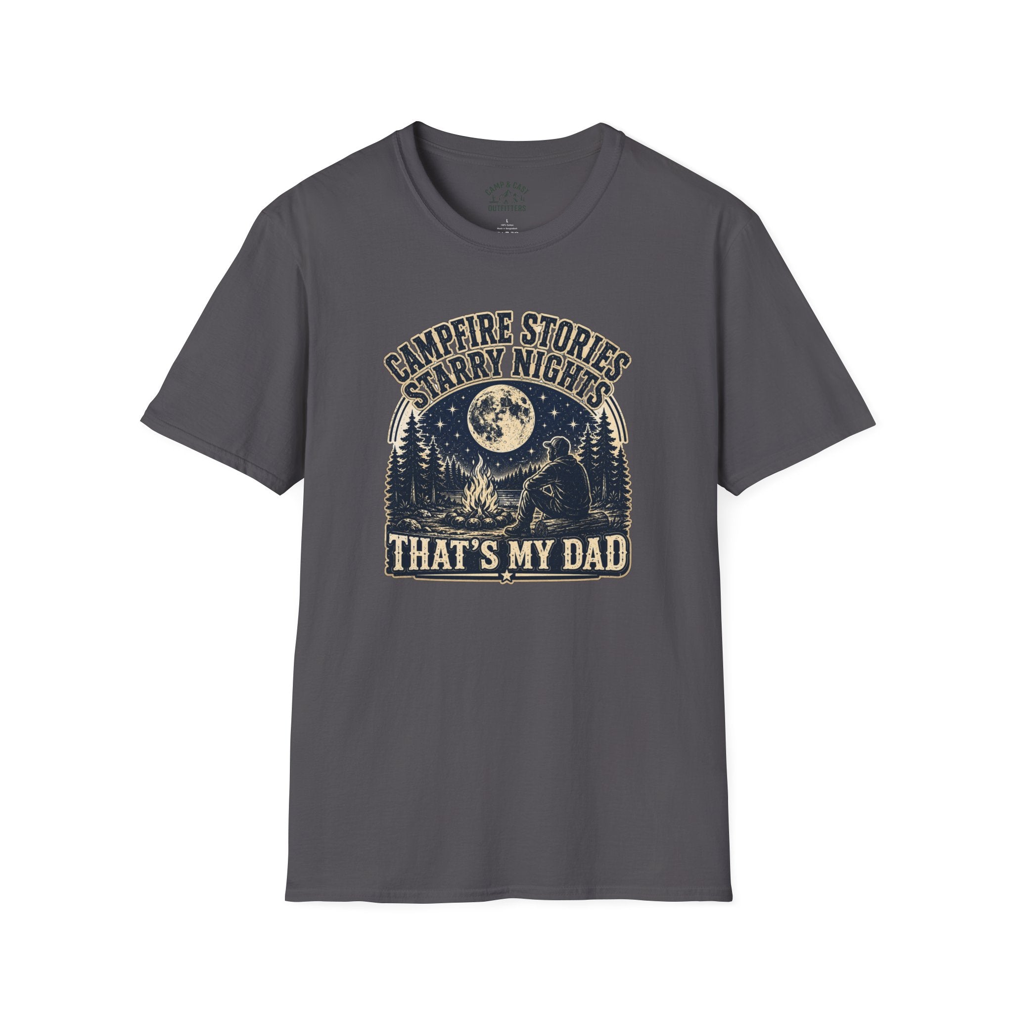 Campfire Stories Starry Night Thats My Dad T-Shirt