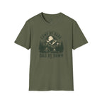 Camp By Dark Dad By Dawn Fishing T-Shirt
