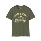 Camping & Fishing T-Shirt | Camp & Cast Outfitters | Outdoor Adventure Tee