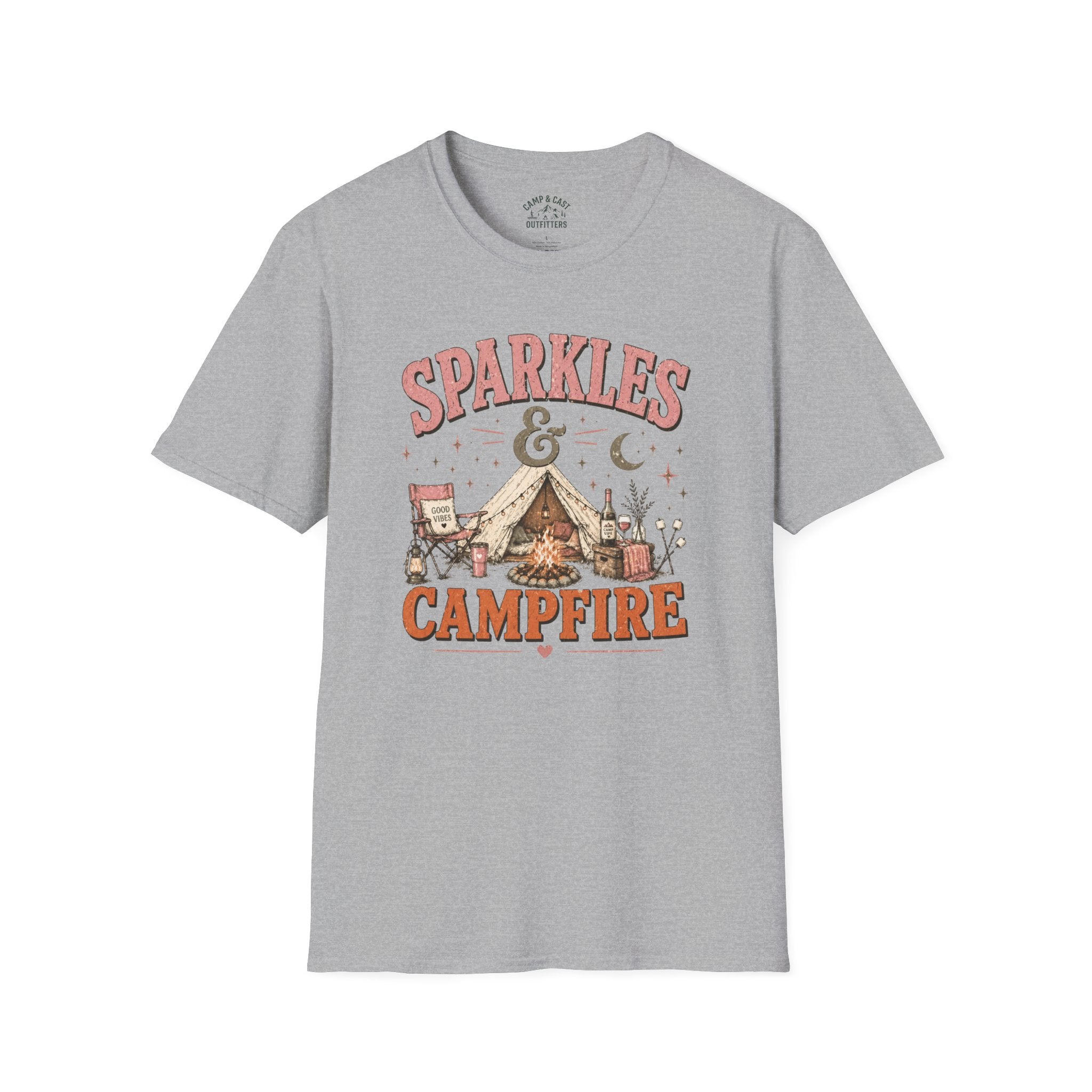Sparkles And Campfire Camping T-Shirt