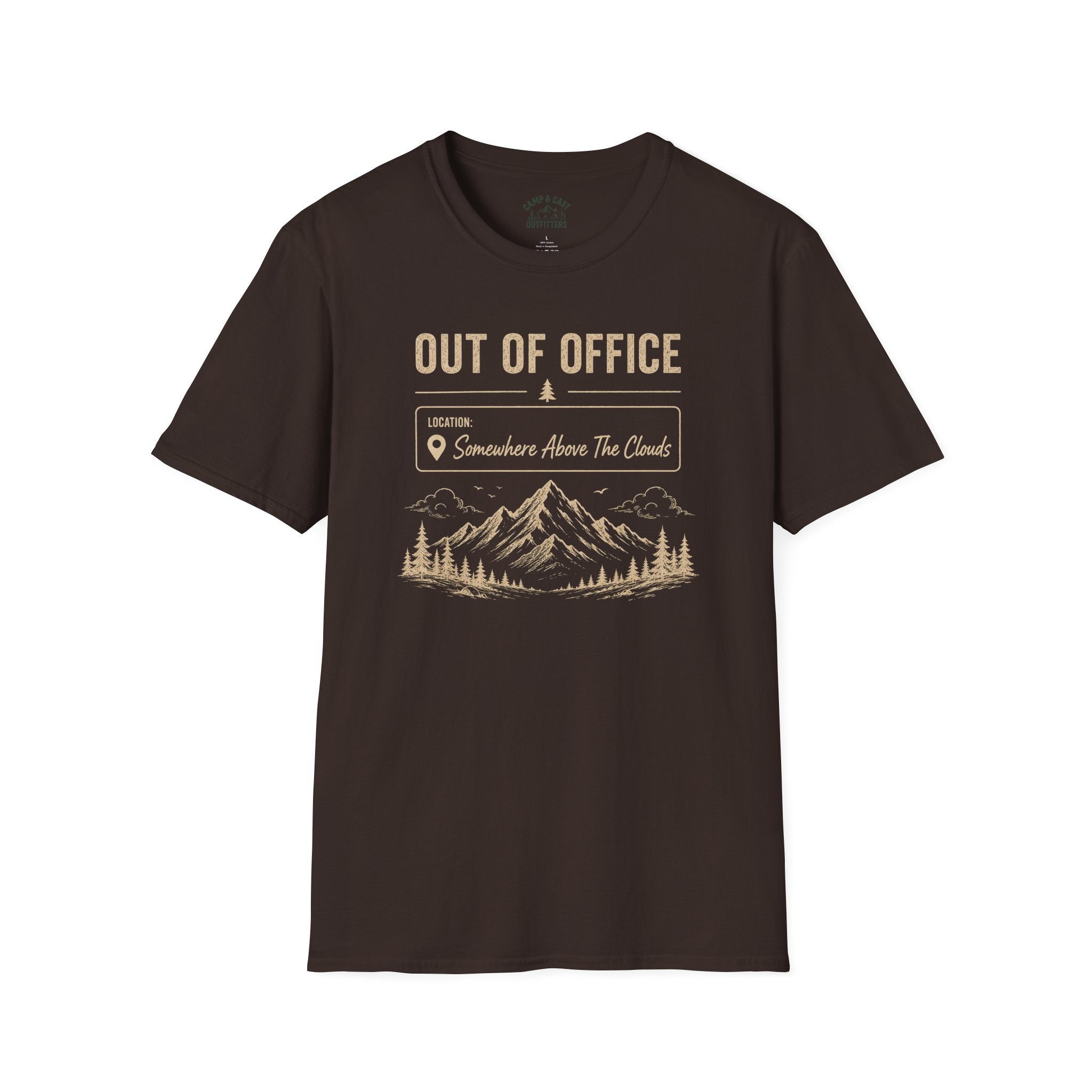 Out Of Office Somewhere Above The Clouds T-Shirt