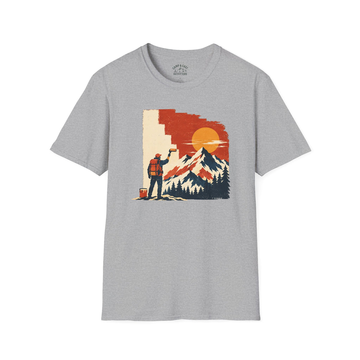 Painting the Mountains Hiker T-Shirt