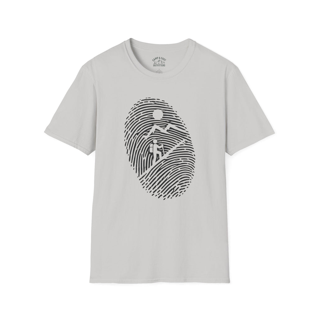 Hiker Fingerprint Mountain T-Shirt