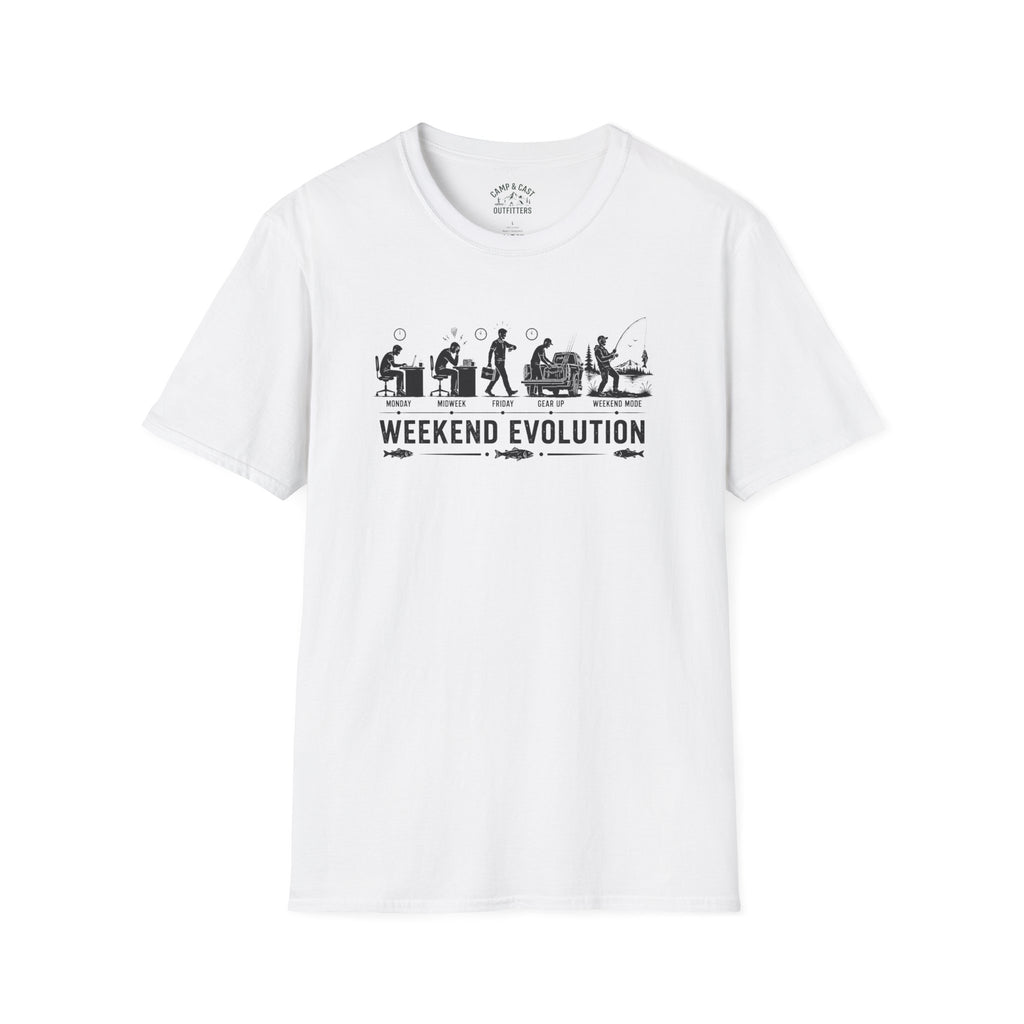 Weekend Evolution Fishing Dad T-Shirt