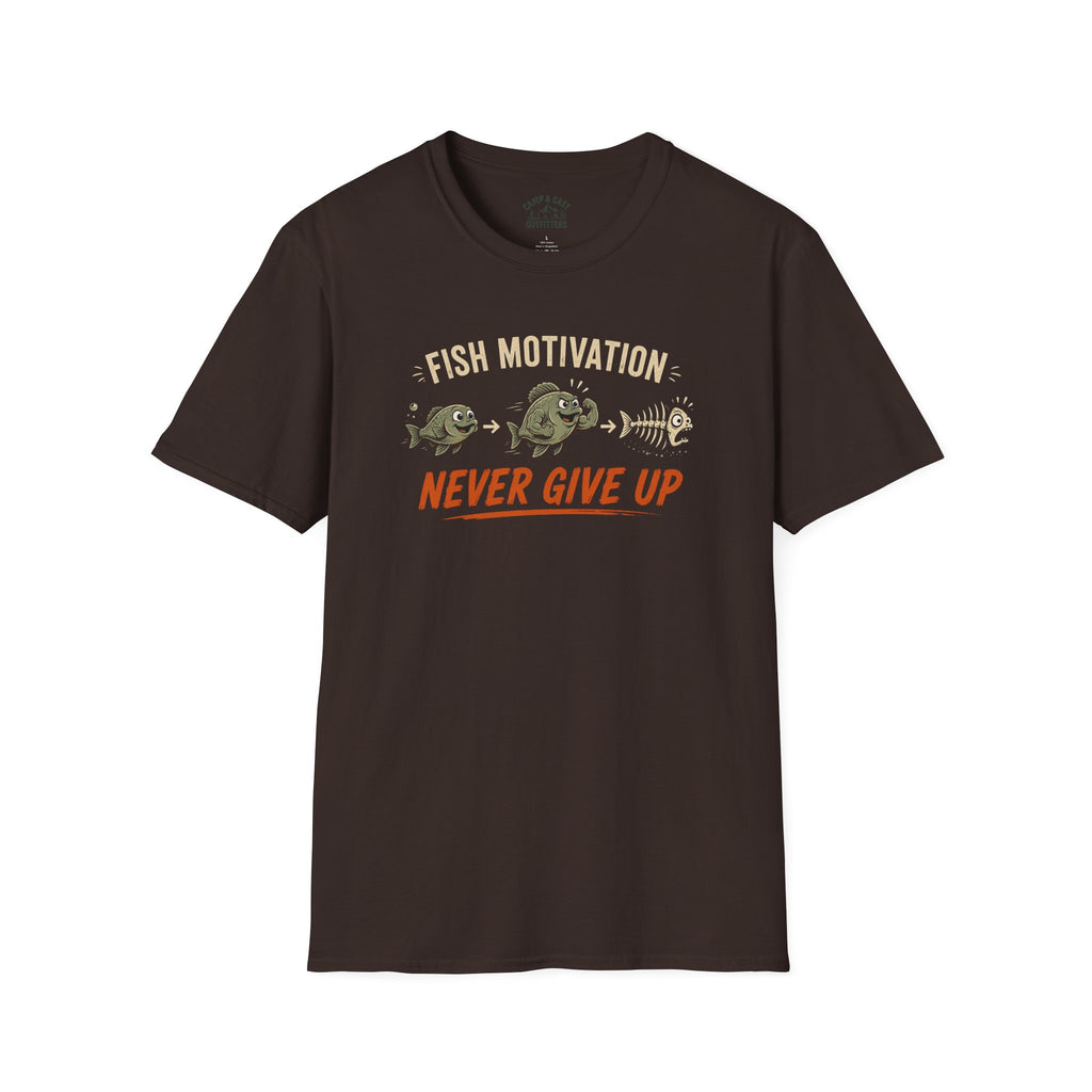 Fish Motivation Never Give Up T-Shirt