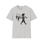 Boy With Fishing Pole Silhouette T-Shirt