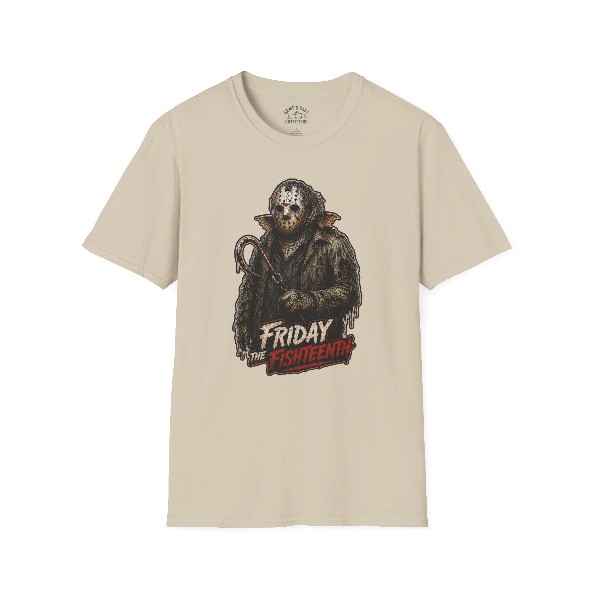 Friday The Fishteenth Slasher Fish Horror Fishing T-Shirt