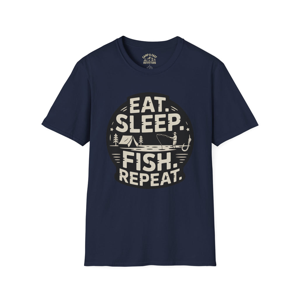 Eat Sleep Fish Repeat Fishing T-Shirt
