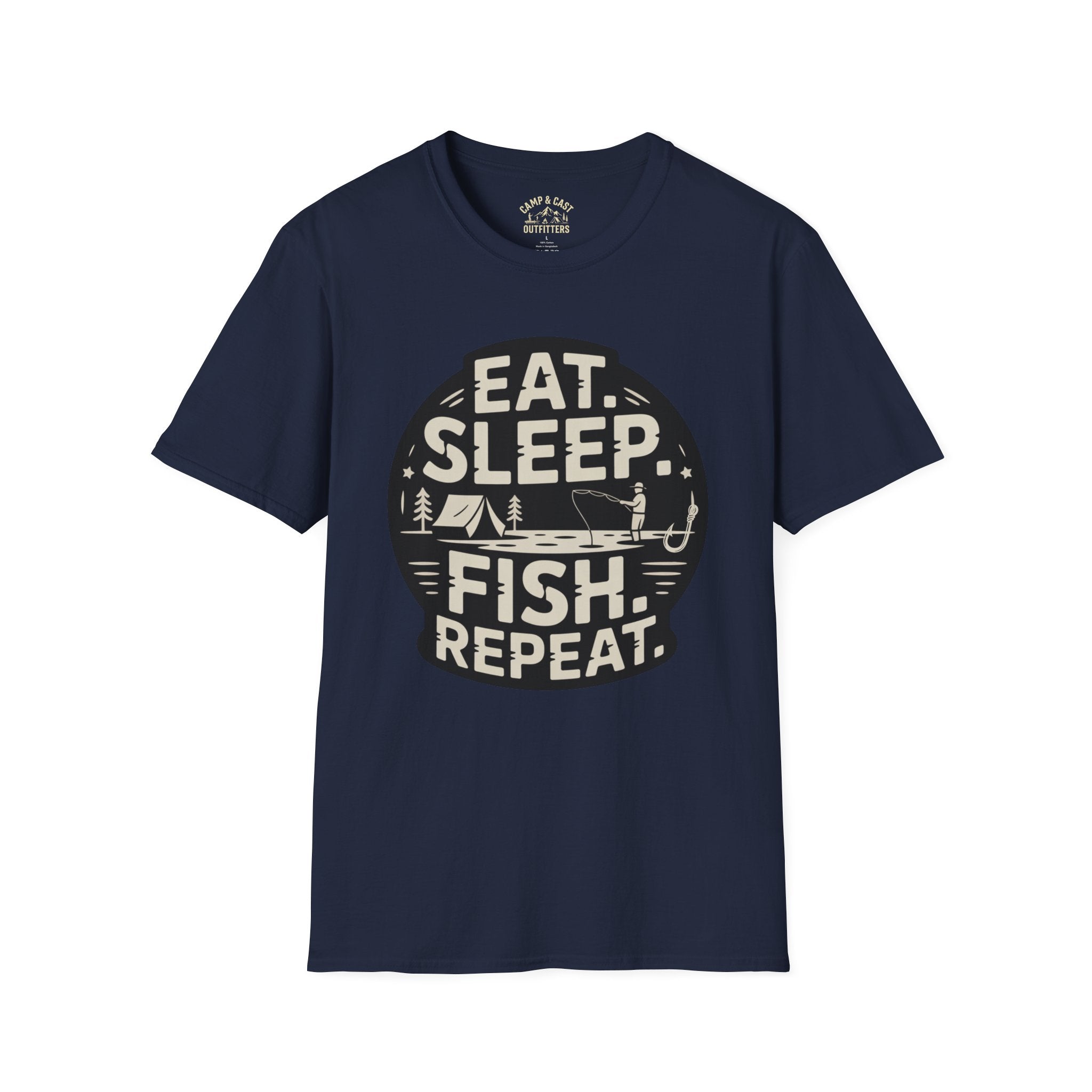 Eat Sleep Fish Repeat Fishing T-Shirt