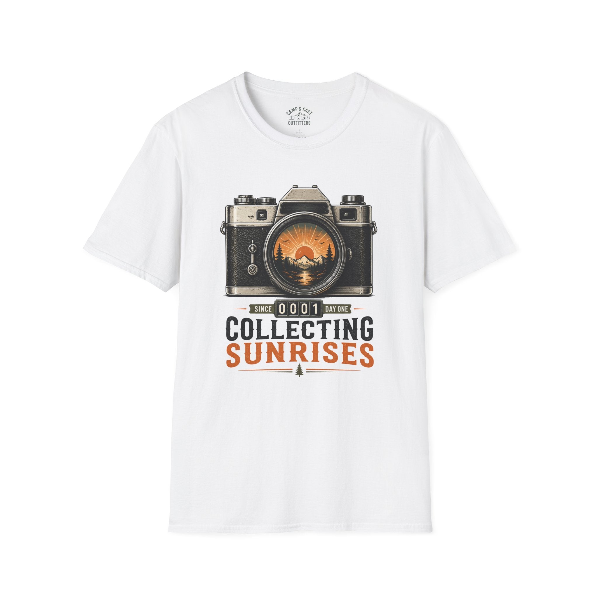 Collecting Sunrises Vintage Camera T-Shirt